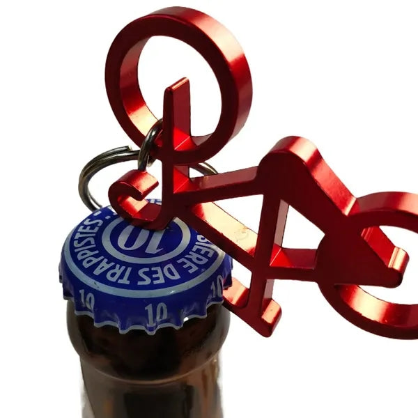 Mini Aluminum Bike Bottle Opener Keychain