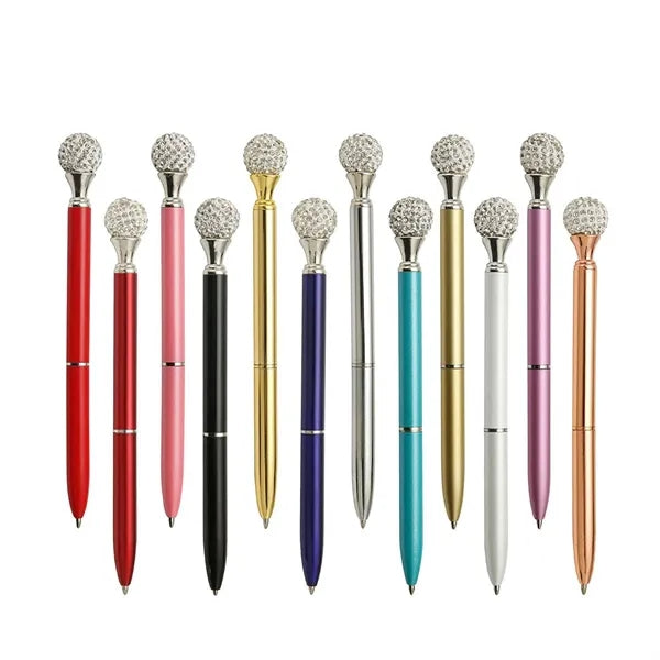 Metal Rotary Diamond Ball Pen w/ Box