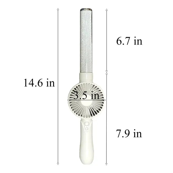 USB Rechargeable Concert LED Glow Stick w/Fan