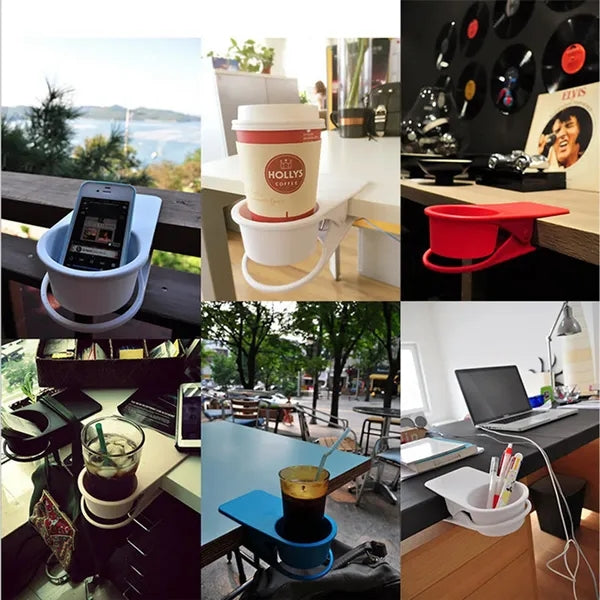 Desk Drinking Cup Holder Clip for Water Drink Coffee Mug