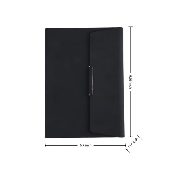 A5 PU Leather Refillable Notebook With 6 Rings