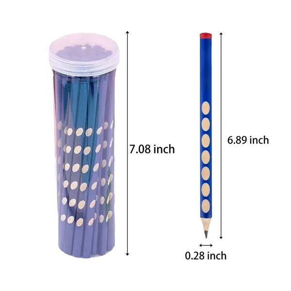 30pcs 2B Pencils with Grip Correction Wooden Graphite