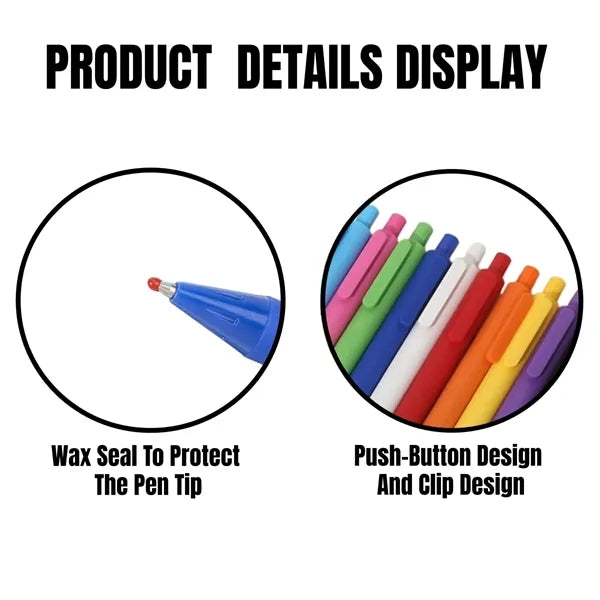 10 Pieces 0.5mm Assorted Color Gel Pens