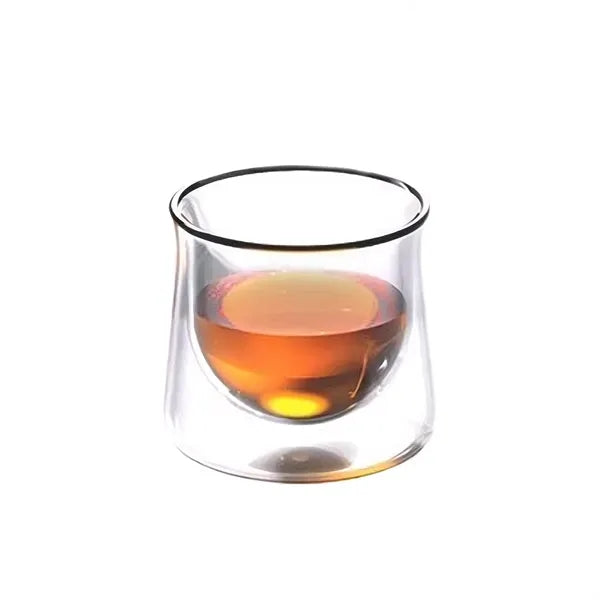 2oz Double Wall Insulated Glass Tea Cup