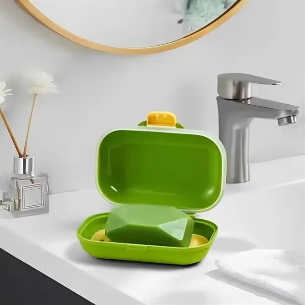 Portable Plastic Soap Box w/ Drain Tray