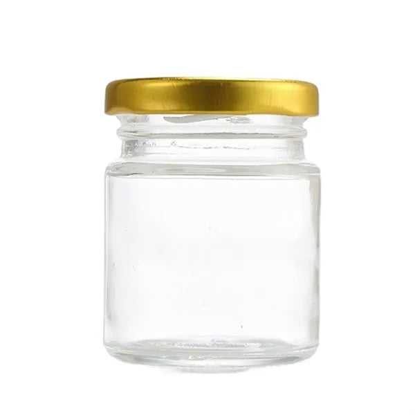1.5/2.5/3.5oz Mini Clear Glass Storage Jar w/ Lid