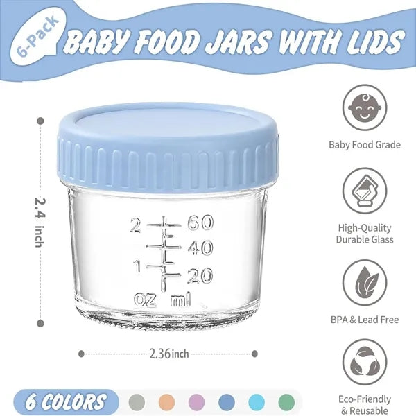 4oz BPA Free Baby Food Storage Jars w/ Lid
