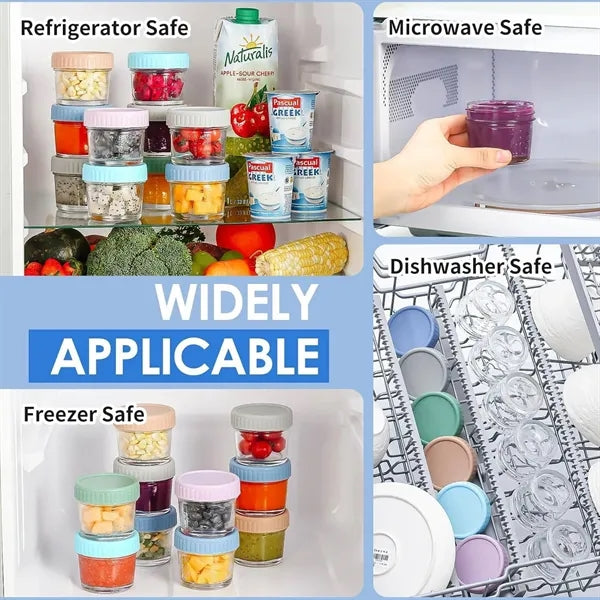 4oz BPA Free Baby Food Storage Jars w/ Lid