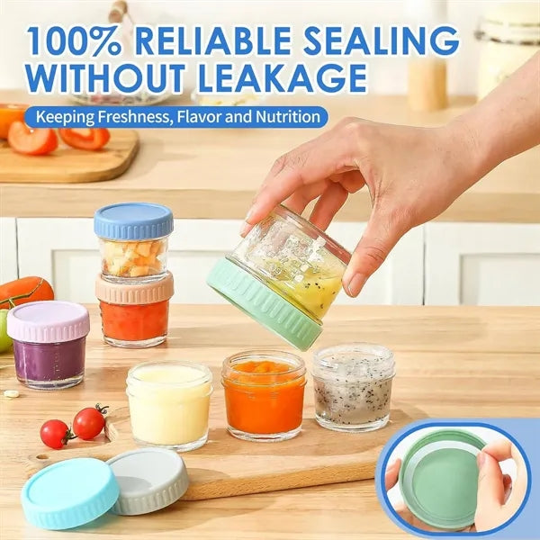 4oz BPA Free Baby Food Storage Jars w/ Lid