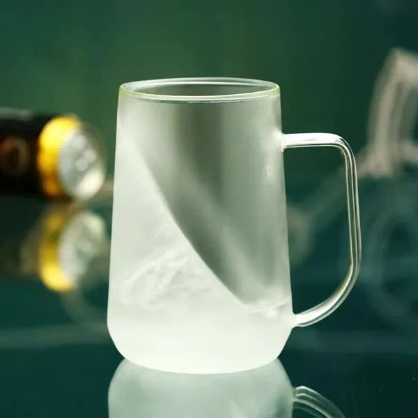16oz Double Wall Glass Freezer Beer Mug