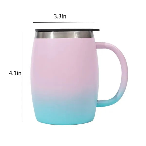 14oz Curved Double Wall Stainless Steel Insulated Mug