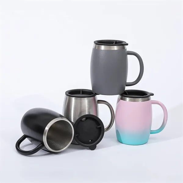 14oz Curved Double Wall Stainless Steel Insulated Mug