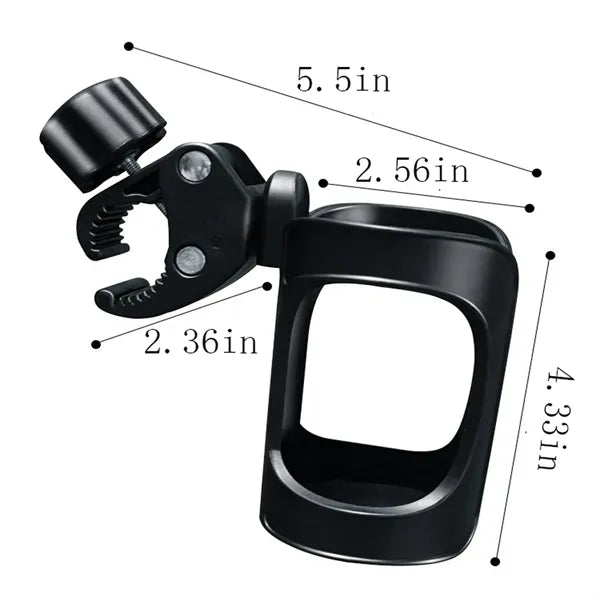 360 Degree Adjustable Universal Stroller Bikes Cup Holder