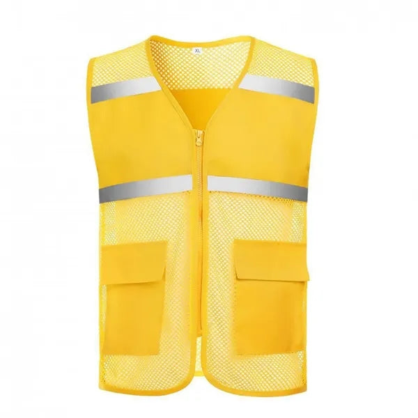 Hi Viz Reflective Polyester Mesh Safety Vest