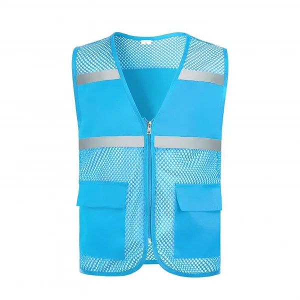 Hi Viz Reflective Polyester Mesh Safety Vest