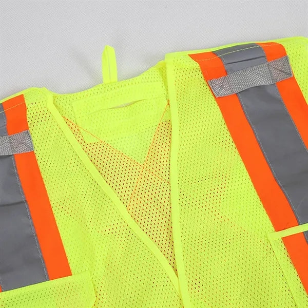 Breathable Polyester Mesh Reflective Safety Vest