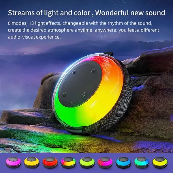 Waterproof Portable Wireless Bluetooth Speaker w/ Lanyard