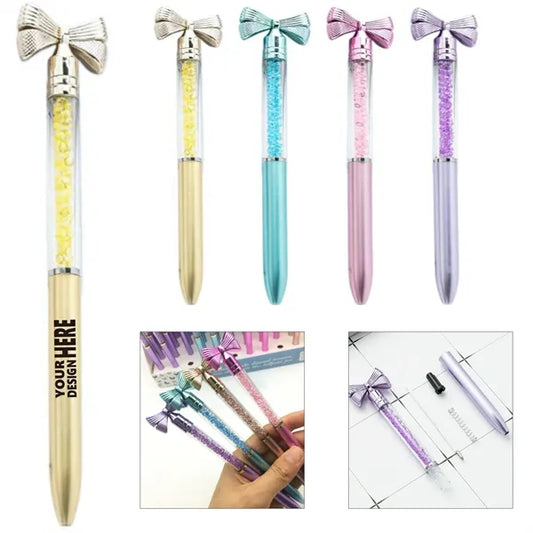 Bow-Shaped Twist-Action Ballpoint Pen