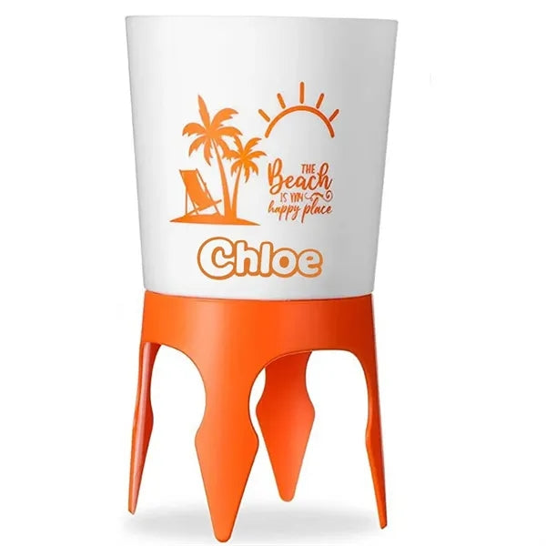 Plastic Beach Drink Cup Holder w/ Opener