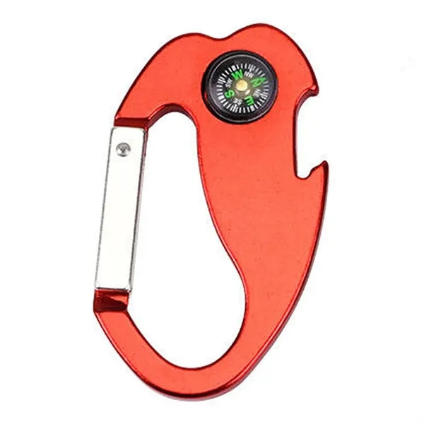 Multi Function Compass Opener Aluminum Alloy Carabiner