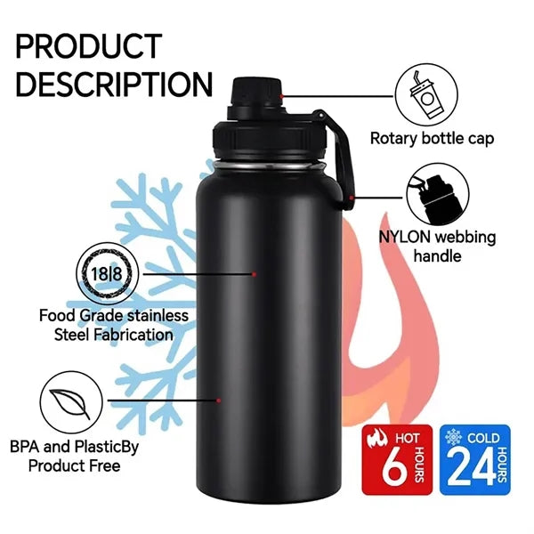 Cross-border stainless steel handheld car thermos cup.