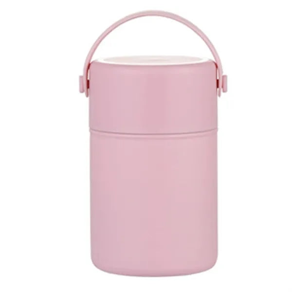 34oz Portable Stainless Steel Thermal Food Jar w/ Spoon