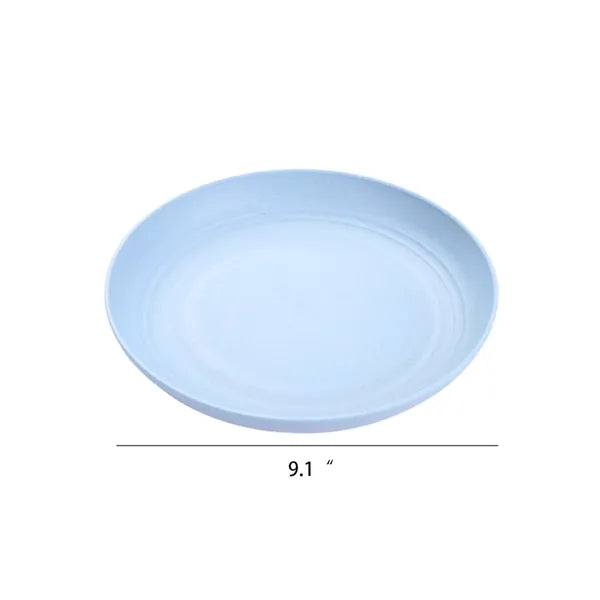 9 Inch Food Grade Wheat Straw Plates