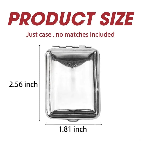 Stainless Steel Matchboxes with Friction Plate Striker