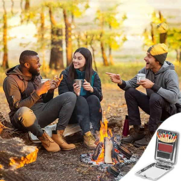Stainless Steel Matchboxes with Friction Plate Striker