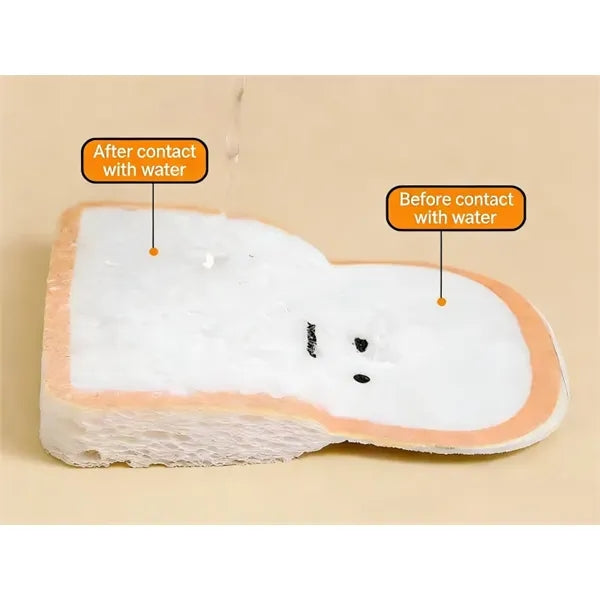 Toast-Shaped Wood Pulp Cotton Dish Sponge
