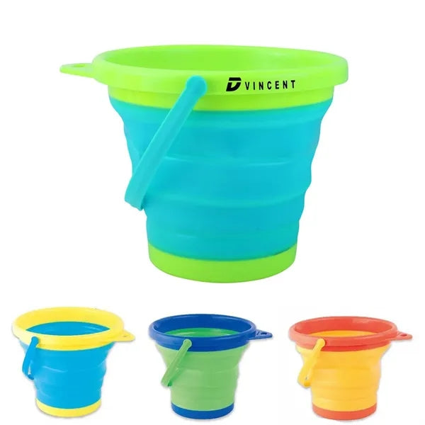 Portable BPA Free Collapsible Beach Buckets Toy