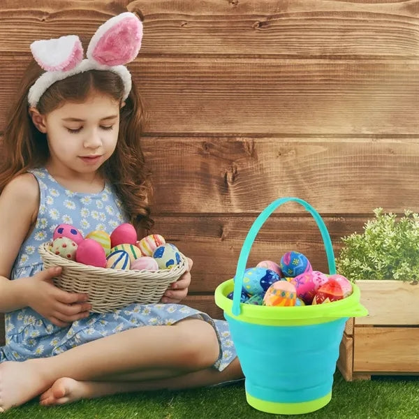 Portable BPA Free Collapsible Beach Buckets Toy