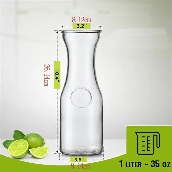 34 oz. Clear Glass Carafes