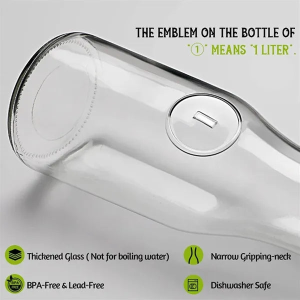 34 oz. Clear Glass Carafes