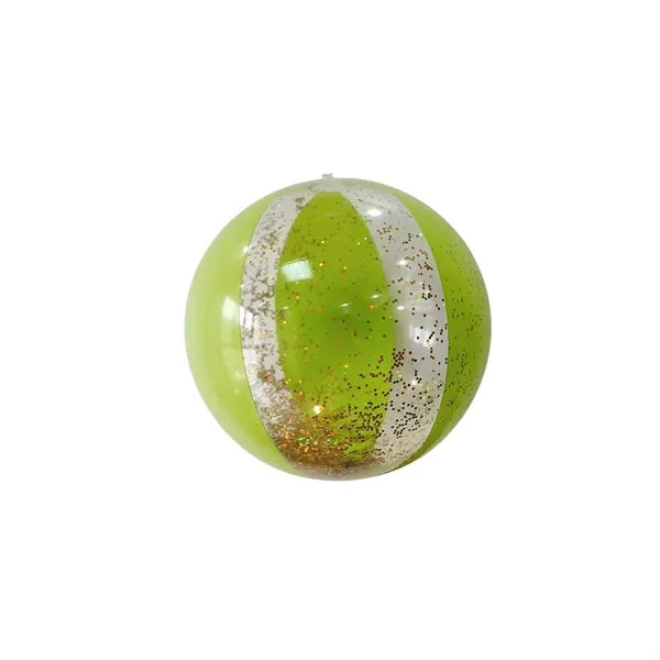 16/24in PVC Inflatable Beach Ball - Transparent Glitter Toy