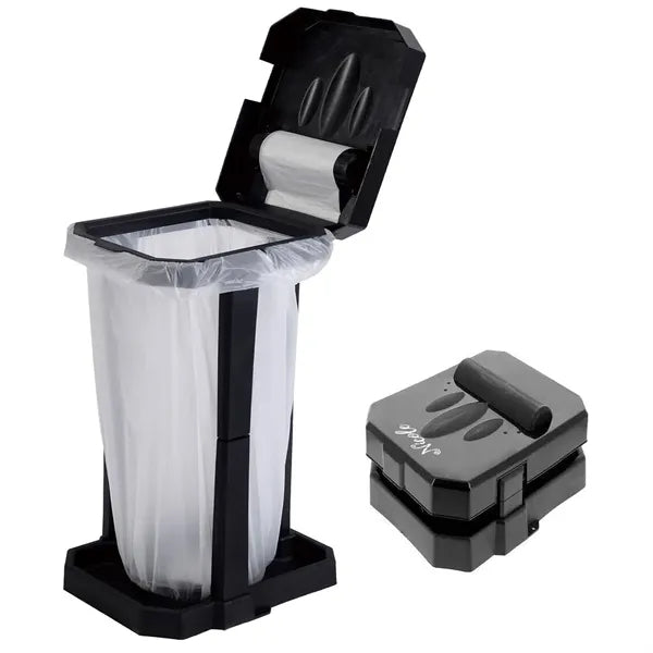 Foldable Outdoor Trash Bag Holder W/ Lid