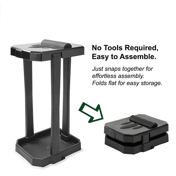 Foldable Outdoor Trash Bag Holder W/ Lid