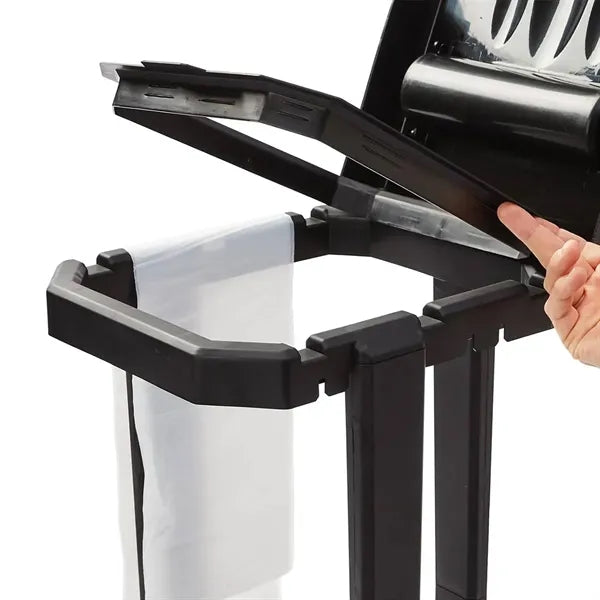 Foldable Outdoor Trash Bag Holder W/ Lid