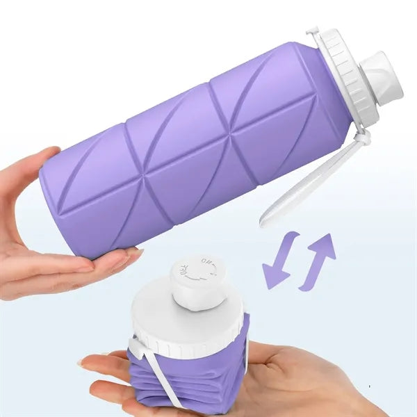 23oz Outdoor Creative Silicone Collapsible Water Bottle