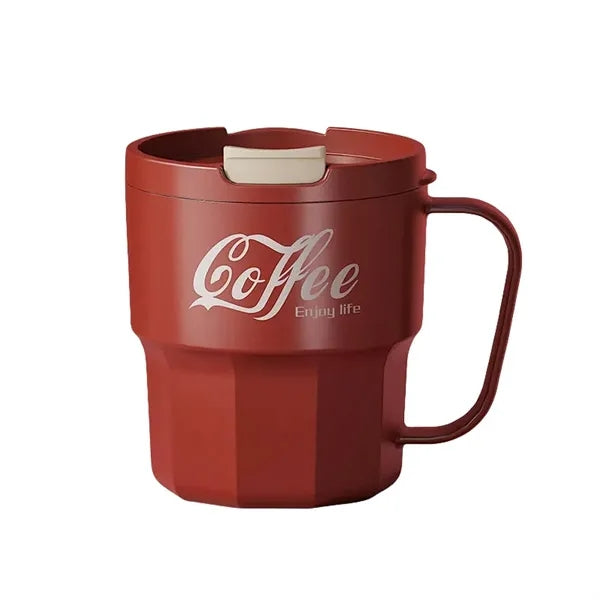 13Oz Stainless Steel Insulated Coffee Travel Mug W/ Lid