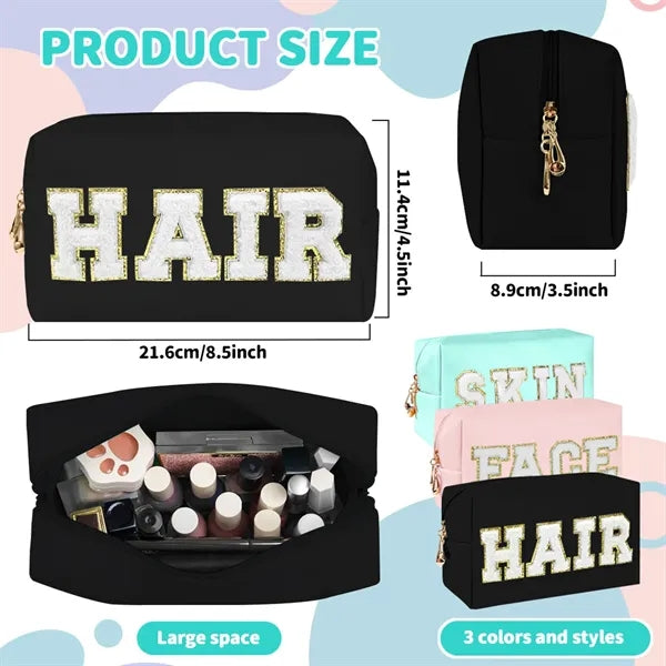 Outdoor Travel Storage Bag Set w/ Letter Design