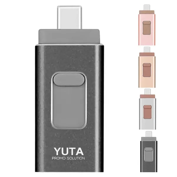 64Gb Usb 4-In-1 Compact Portable Flash Drive