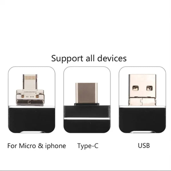 64Gb Usb 4-In-1 Compact Portable Flash Drive