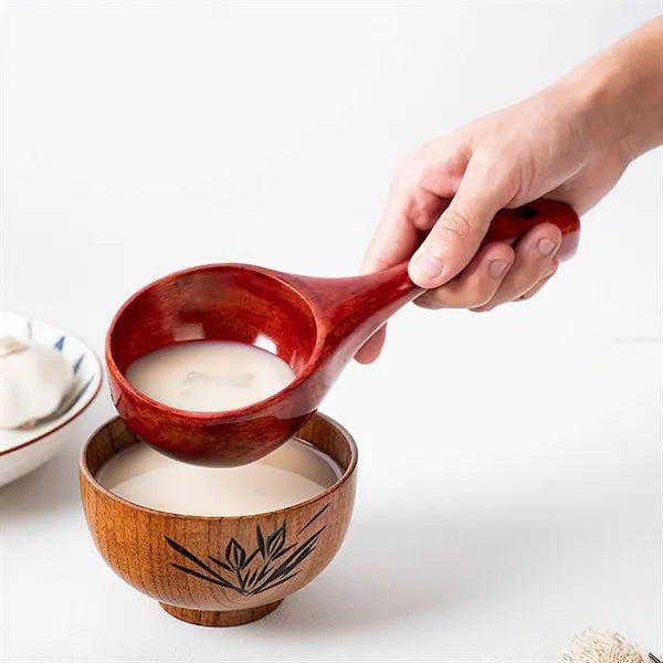 Kitchen Round Serving Wooden Scoop