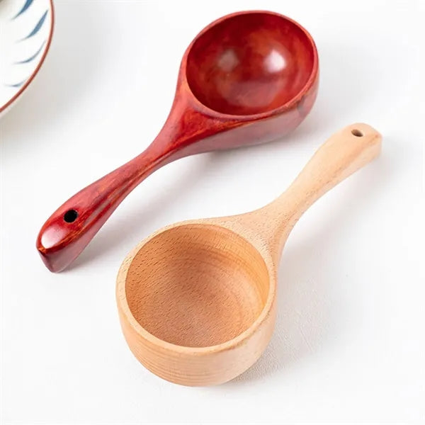 Kitchen Round Serving Wooden Scoop
