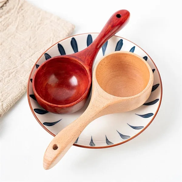 Kitchen Round Serving Wooden Scoop