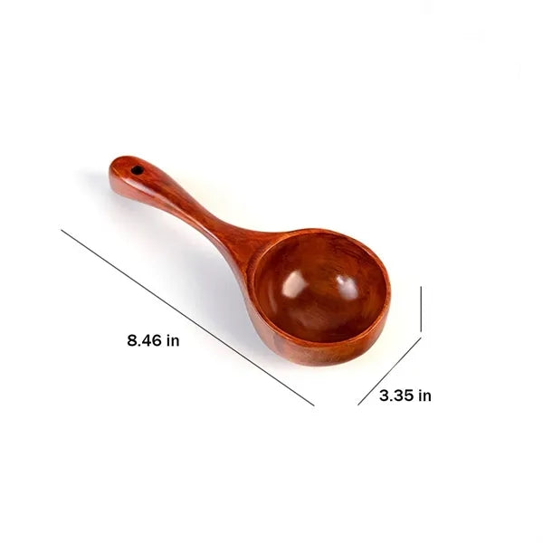Kitchen Round Serving Wooden Scoop