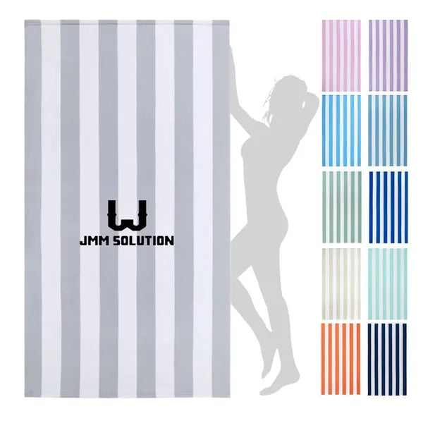 Lightweight Quick-Dry Colorful Striped Beach Towel