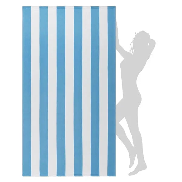 Lightweight Quick-Dry Colorful Striped Beach Towel