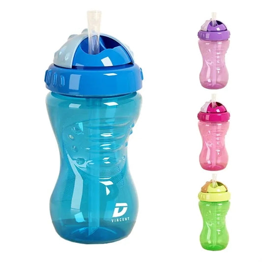 11oz No-Spill Soft Easy Grip Straw Sippy Cup for Toddlers